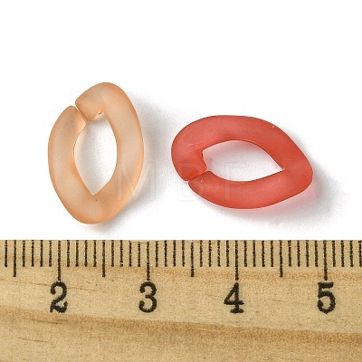 Transparent Frosted Acrylic Linking Rings OACR-B017-03C-1