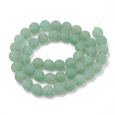 Natural Green Aventurine Beads Strands G-T106-174-1