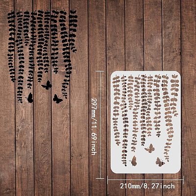 Large Plastic Reusable Drawing Painting Stencils Templates DIY-WH0202-164-1