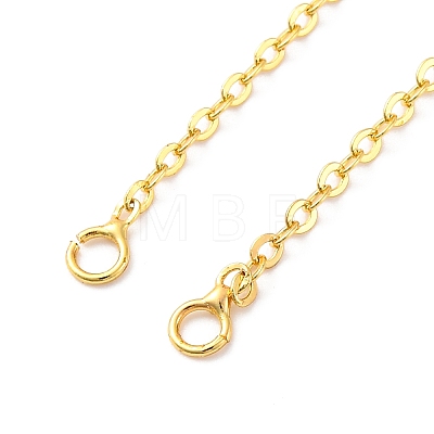 Brass Cable Chain Necklace Making NJEW-D302-80G-1