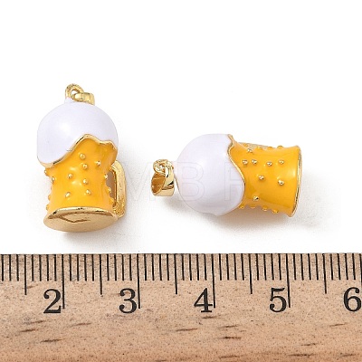 Brass Enamel Pendants KK-F924-09G-02-1