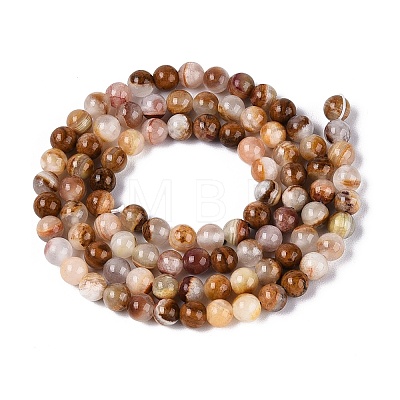 Natural Wood Lace Stone Wooden Jasper Beads Strands G-B128-A04-01-1