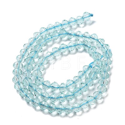 Transparent Glass Beads Strands GLAA-A014-03E-1