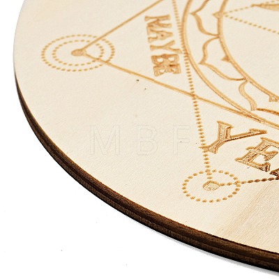 Poplar Wood Pendulum Board LS-DJEW-F017-01G-1