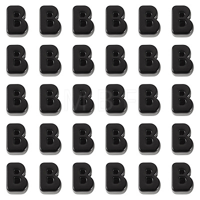 Acrylic European Beads OACR-TAC0013-14B-1