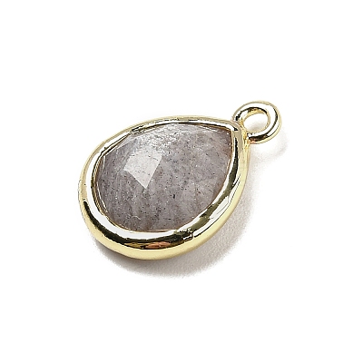 Natural Sunstone Faceted Pendants G-U019-05G-10-1