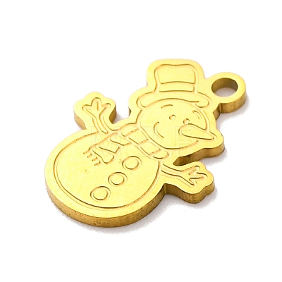 Christmas Theme 201 Stainless Steel Charms STAS-Q015-13G-03-1