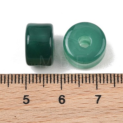 Two-Color Opaque Acrylic Imitation Gemstone Beads AC-CBA3EFE-02S-1