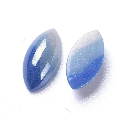 Opaque Glass Cabochons GGLA-S038-03I-5x10-1