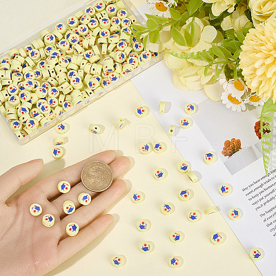300Pcs Handmade Polymer Clay Beads CLAY-SC0002-24C-1