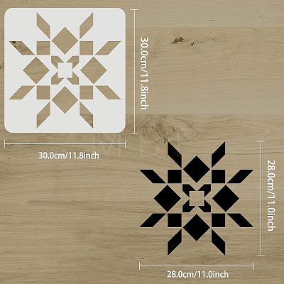 Plastic Reusable Drawing Painting Stencils Templates DIY-WH0172-863-1