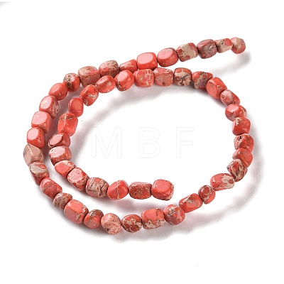 Dyed Natural Imperial Jasper Beads Strands G-U011-A02-01-1