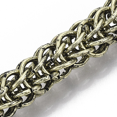 Men's Alloy Wheat Chain Bracelets BJEW-T014-09AB-1