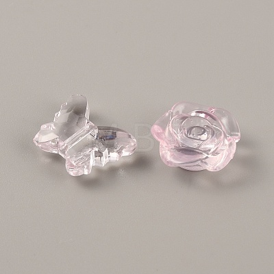 Transparent Acrylic Beads OACR-WH0037-01H-1