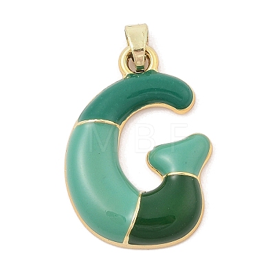 Alloy Enamel Pendants ENAM-S023-01G-G-1