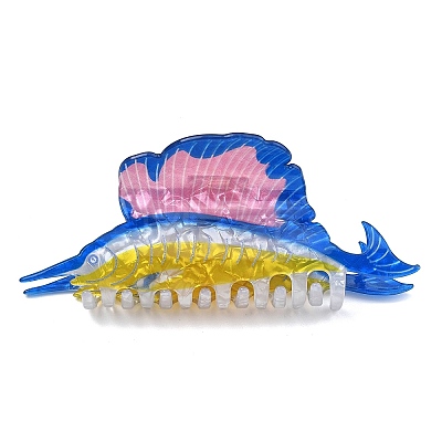PVC Plastic Claw Hair Clips for Women Girl OHAR-D001-01B-1