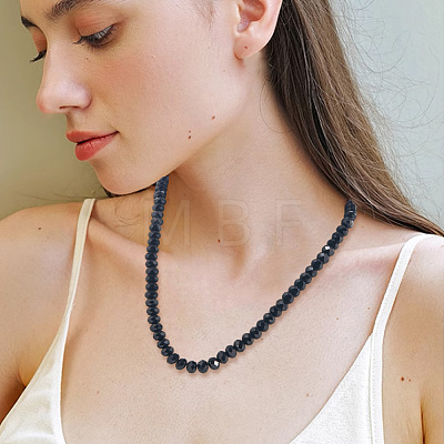 8 Strands 4 Styles Opaque Solid Color Glass Beads Strands EGLA-LT0001-04D-1