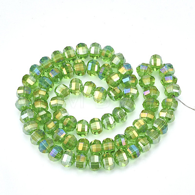 Electroplate Glass Beads Strands EGLA-S174-05I-1