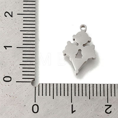 304 Stainless Steel Manual Polishing Charms STAS-M059-02P-01-1