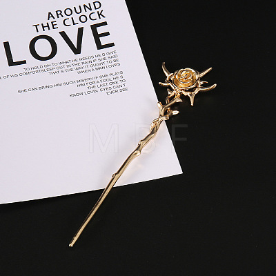 Alloy Flower Hair Sticks PW-WGA3628-01-1