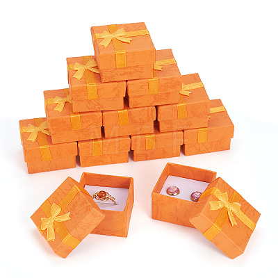 Square Paper Jewelry Gift Boxes with Bowknot CON-TAC0010-80A-1