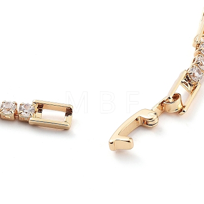 Golden Brass Link Bracelet BJEW-C055-05H-G-1
