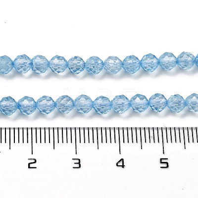 Natural Blue Topaz Beads Strands G-B088-C05-04-1