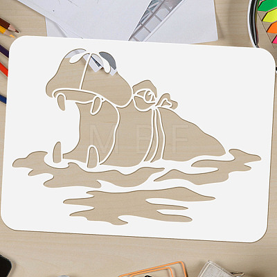 Plastic Drawing Painting Stencils Templates DIY-WH0396-0140-1