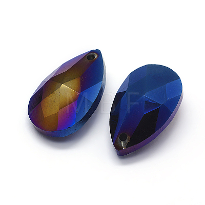Faceted Glass Pendants GLAA-F069-L-B04-1