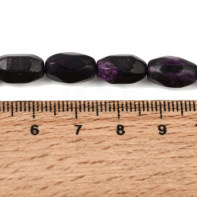 Natural Dyed White Jade(Imitation Charoite) Beads Strands GG-CBA0743-H02-1