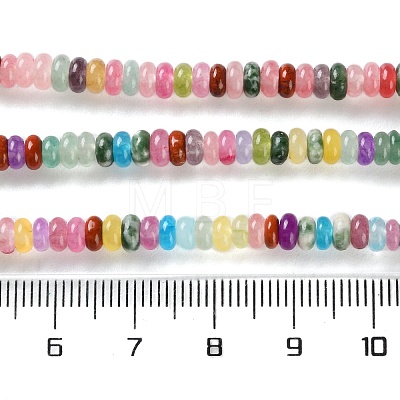 Dyed Natural White Jade & Natural Red Jasper & Synthetic Malachite Beads Strands G-B135-C01-01-1