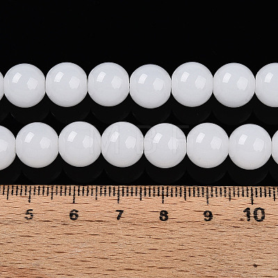 Imitation Jade Glass Beads Strands LS-GLAA-T032-J10mm-01-1