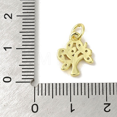 Brass Micro Pave Cubic Zirconia Charms KK-M283-27A-01-1