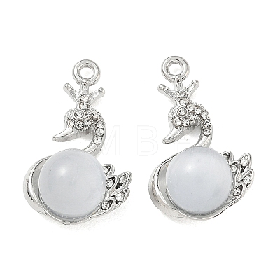 Alloy Rhinestone Pendants FIND-D044-22P-04-1