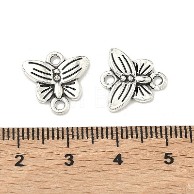 Butterfly Tibetan Style Alloy Links connectors X-TIBE-5369-AS-LF-1