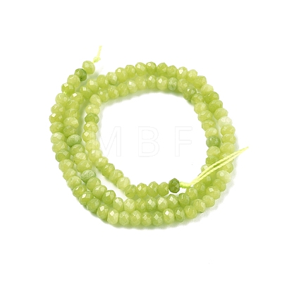 Dyed Natural Malaysia Jade Rondelle Beads Strands G-E316-2x4mm-41-1