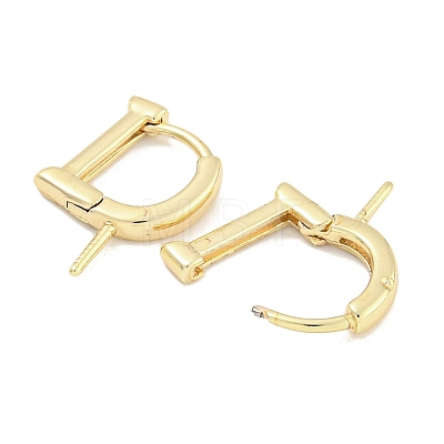 Brass Hoop Earring Findings KK-S386-03G-1