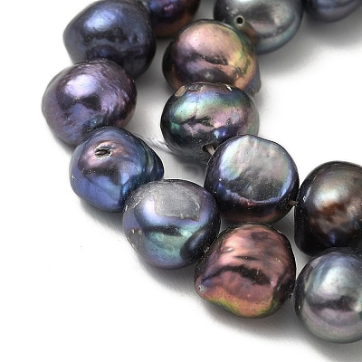Dyed Natural Cultured Freshwater Pearl Beads Strands PEAR-A006-13C-X-1