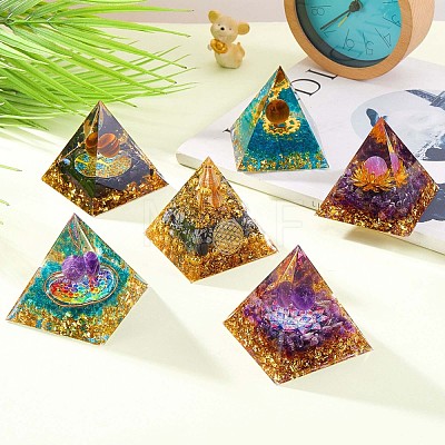 Amethyst Crystal Pyramid Decorations JX073A-1