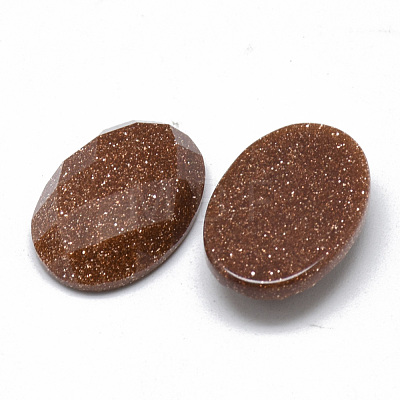 Synthetic Goldstone Cabochons G-T073-16L-1