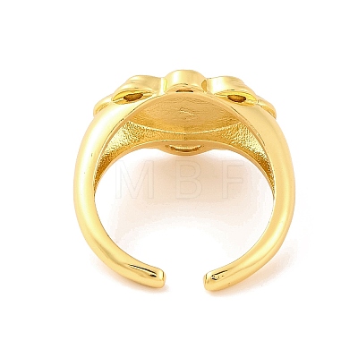 Brass Open Cuff Rings RJEW-U009-20G-1