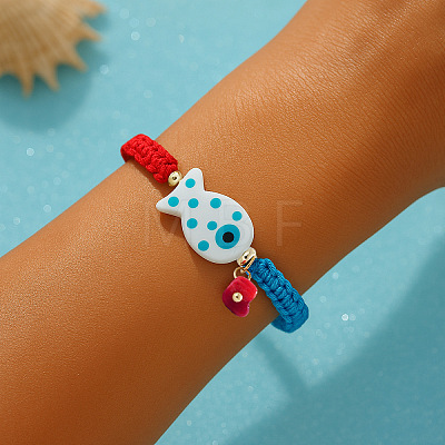 Bohemian Style Porcelain Bead Charm Bracelets OU3327-1