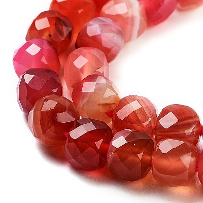 Natural Agate Dyed Beads Strands G-H028-A08-01-1