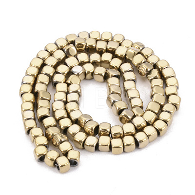 Electroplate Non-magnetic Synthetic Hematite Beads Strands G-Q486-111I-1