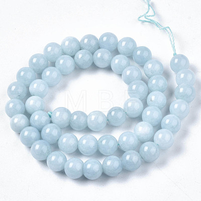 Natural Chalcedony Beads Strands G-S333-8mm-004-1
