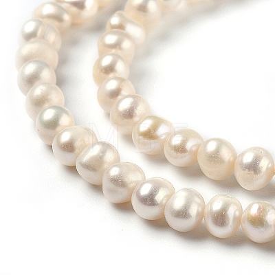 Natural Cultured Freshwater Pearl Beads Strands PEAR-J005-03-01-1