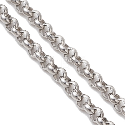 304 Stainless Steel Rolo Chain Slider Bracelet Making AJEW-JB01503-01-1
