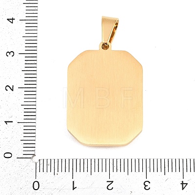304 Stainless Steel Pendants STAS-B137-12GP-1