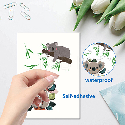 8 Sheets 8 Styles PVC Waterproof Wall Stickers DIY-WH0345-127-1