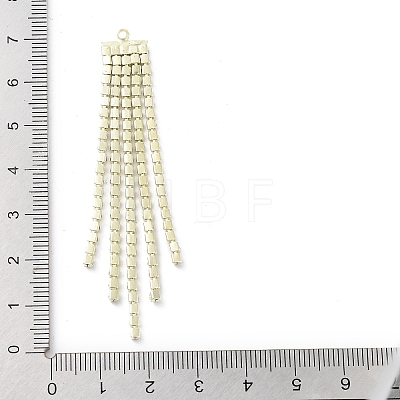 Alloy with Rhinestone Cup Chains Tassel Pendants EJEW-B036-04G-1